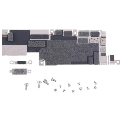 Replacement Inner Parts for Everyday iPhone Upkeep Needs – assortment of internal plates, foam pads and screws for motherboard cover replacement