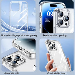 Crystal Clear TPU + PC Case for iPhone 15 Pro Max