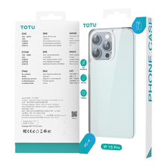 Crystal Clear TPU + PC Case for iPhone 15 Pro Max