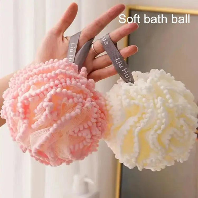 Pearl Shower Flower Ball Soft Mesh For Daily Bath