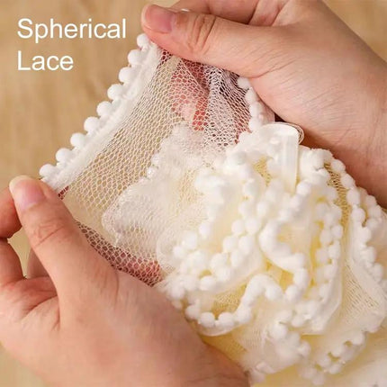 Pearl Shower Flower Ball Soft Mesh For Daily Bath