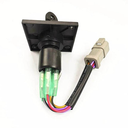 Bombardier Outboard Ignition Switch With Two Keys For Marine - replacement ignition switch with wiring harness and connector