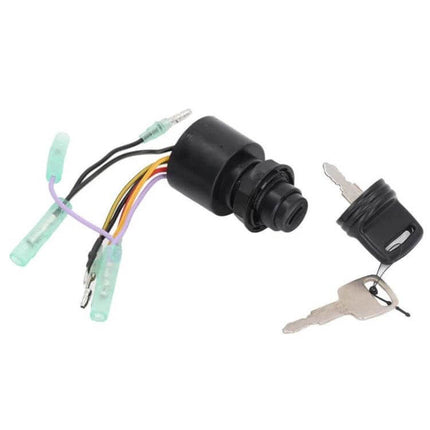Mercury Outboard Ignition Key Switch With Two Keys - replacement ABS ignition switch assembly with wiring and two keys