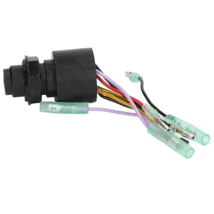 Mercury Outboard Ignition Key Switch With Two Keys - ABS plastic direct replacement ignition switch assembly with wiring and two keys