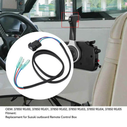Suzuki Outboard Control Box Tilt Switch Direct Replacement - OEM 37850-93J106 replacement for remote control box