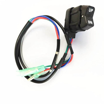 Mercury Outboard Front Control Box Tilt Switch Replacement Part - ABS replacement tilt switch with UP/DN buttons and wiring harness