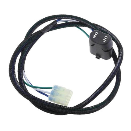 Honda Outboard Vertical Tilt Lift Switch Direct Replacement - black ABS up/down switch with wiring harness and connector, OE 35370-ZW5-U026