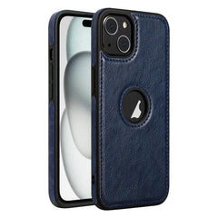 Elegant Leather-Stitched Phone Cover