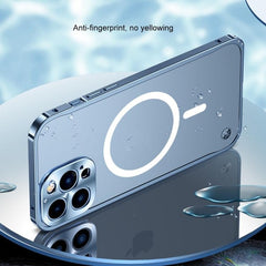 Frosted PC and Metal Shockproof MagSafe Phone Case