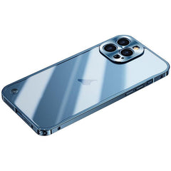 Rugged Metal and Frosted PC Shockproof Phone Case