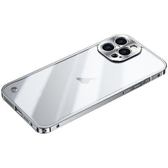 Rugged Metal and Frosted PC Shockproof Phone Case