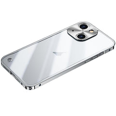 Rugged Metal and Frosted PC Shockproof Phone Case