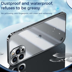 Rugged Metal and Frosted PC Shockproof Phone Case