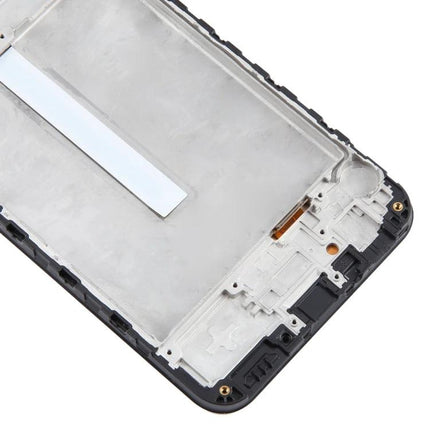 Replacement Screen for Samsung Galaxy Everyday Phone Use - close-up of internal frame and connector for cracked display replacement