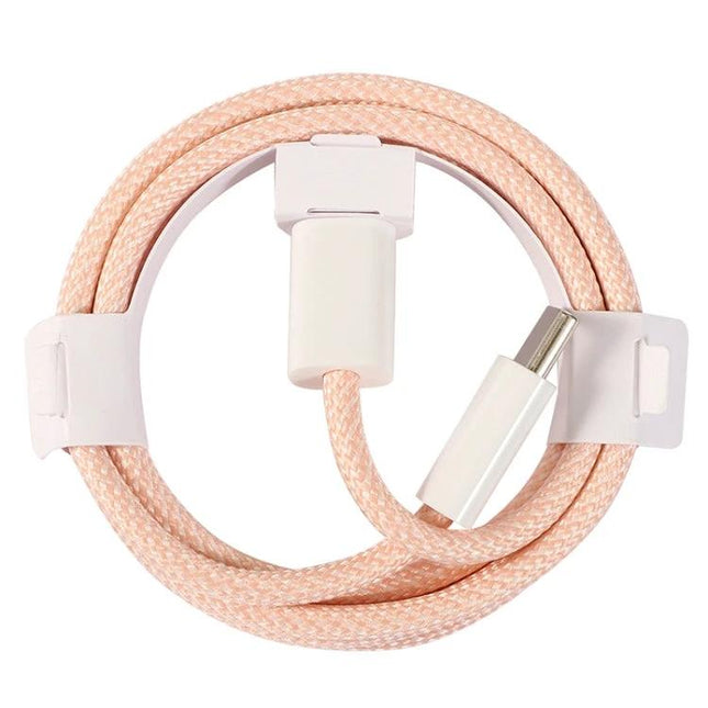 Braided USB-C Cable for Everyday Device Charging Needs – rose gold braided PD fast charging cable for phone and laptop