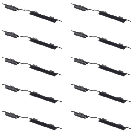 Daily Use Replacement Buttons for Samsung Galaxy Phones — black power and volume button flex assemblies, set of multiple replacement parts