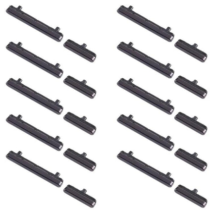 Replacement Power Buttons for Samsung Phones in Daily Use - set of black replacement power and volume side buttons for Samsung phones