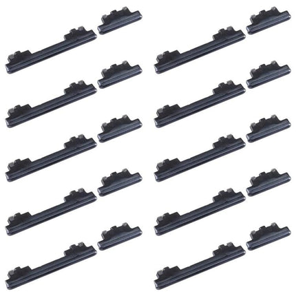 Replacement Power Buttons for Samsung Phones in Daily Use - black replacement power and volume button set laid out
