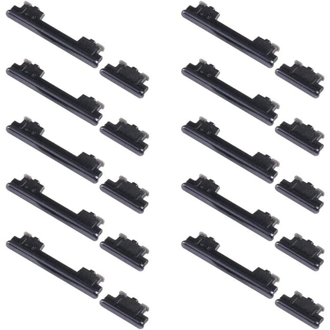 Daily Use Replacement Buttons for Samsung Galaxy Phones — black power and volume button set for daily phone repairs