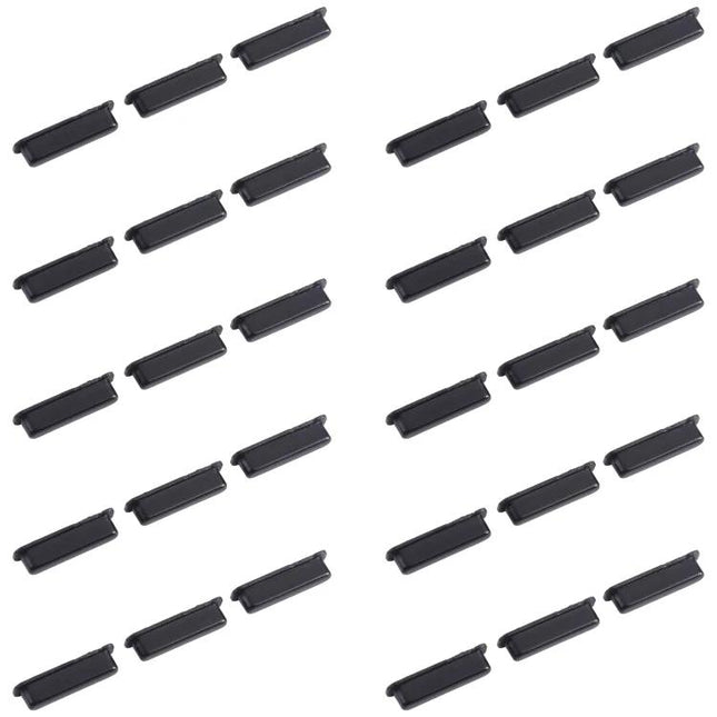 Essential Replacement Button for Daily Samsung Phone Use - black power and volume button set arranged multiple pieces