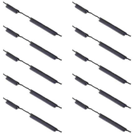 Replacement Power Buttons for Samsung Phones in Daily Use - set of black replacement power and volume buttons for Samsung phones