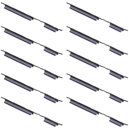 Essential Volume Buttons for Daily Samsung Phone Use replacement parts showing multiple black volume and power button strips for Samsung phones