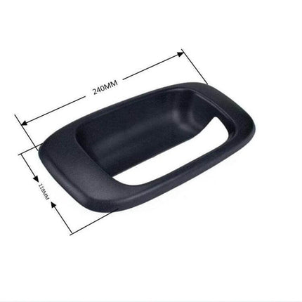 Chevrolet Tailgate Handle Bezel Cover Replacement Part black ABS plastic replacement bezel with dimensions 240mm x 120mm