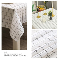 Chic No-Wash PVC Table Cover for Dining Protection