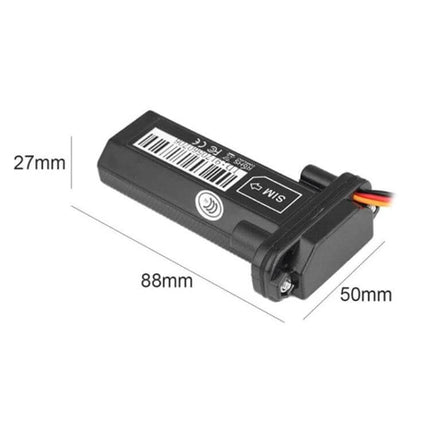 Mini Waterproof GPS Tracker for Real-Time Vehicle Monitoring compact black 88x50x27mm 4G wired tracker for cars motorcycles scooters