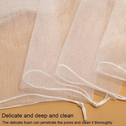 Soft Foaming Net for Daily Skin Cleansing at Home - soft PE foaming net creating rich lather for efficient daily facial cleansing