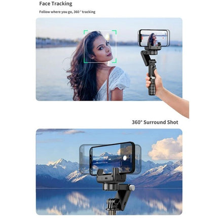 Q18 Gimbal Selfie Stick for Daily Photo Moments stabilizing phone with face-tracking and 360° surround shot for clear everyday photos