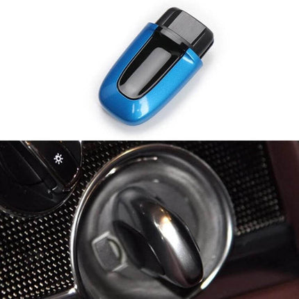 One-Button Start Ignition Switch Button For Cayenne replacement ignition button in blue ABS+PC, seamless OEM-size fit for Porsche Cayenne interior
