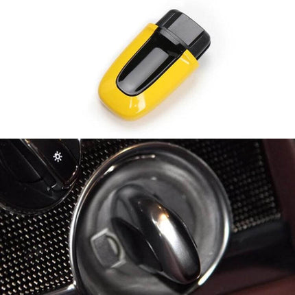 One-Button Start Ignition Switch Button For Cayenne yellow ABS+PC replacement, OEM-size non-destructive fit, simple separate installation