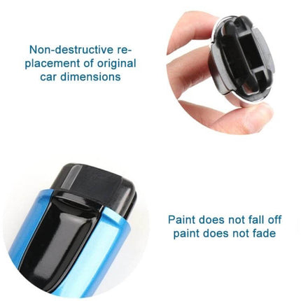 One-Button Start Ignition Switch Button For Cayenne replacement cap in blue ABS+PC, non-destructive fit and durable paint finish