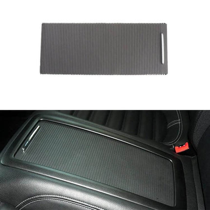 Car Rear Cup Holder Cover and Armrest Box for Volkswagen Magotan black ribbed ABS+PC replacement rear console cover