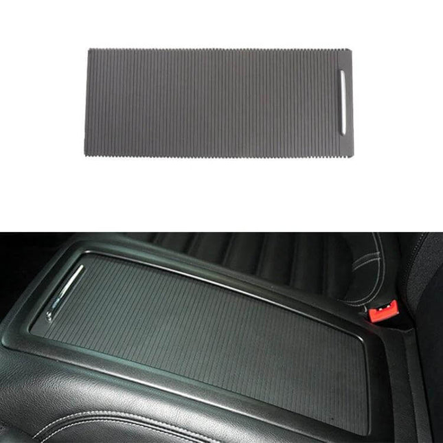 Car Rear Cup Holder Cover and Armrest Box for Volkswagen Magotan black ribbed ABS+PC replacement rear console cover