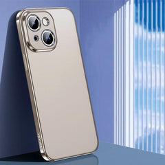 Frosted TPU Electroplated Phone Case for iPhone 15 Pro Max