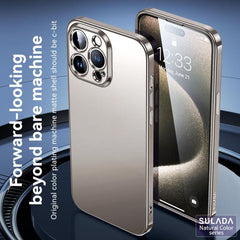 Frosted TPU Electroplated Phone Case for iPhone 15 Pro Max