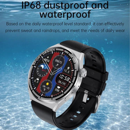 HDT Max Smart Watch for Daily Activity and Health Tracking - IP68 waterproof sporty smartwatch with sleep, activity, call and message notifications