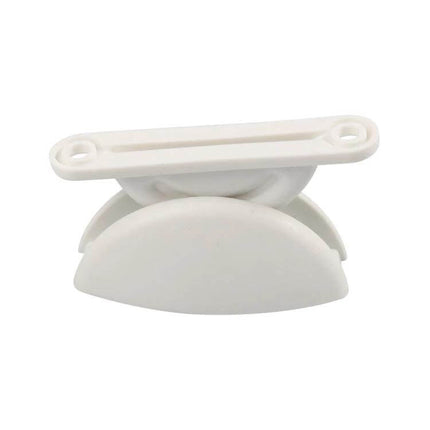 RV Hatch Semi-Circular Retainer Kit With Screws For RV Doors white reinforced nylon retainer with screws included