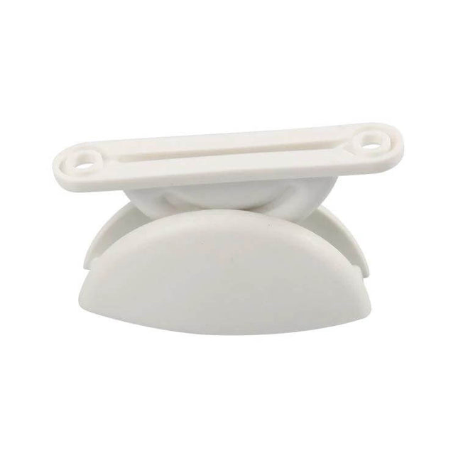 RV Hatch Semi-Circular Retainer Kit With Screws For RV Doors white reinforced nylon retainer with screws included