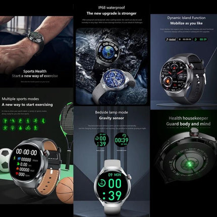 G4 Bracelet for Daily Health Monitoring and Connectivity shown displaying heart rate, sleep tracking, sports modes, and Bluetooth connectivity