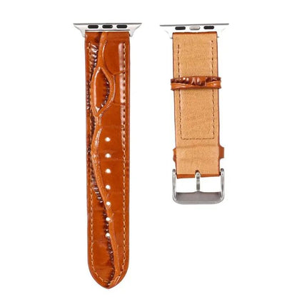Crocodile Leather Wrist Strap For Apple Watch 42/44/45mm