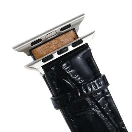 Crocodile Leather Wrist Strap For Apple Watch 42/44/45mm