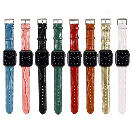 Crocodile Leather Wrist Strap For Apple Watch 42/44/45mm