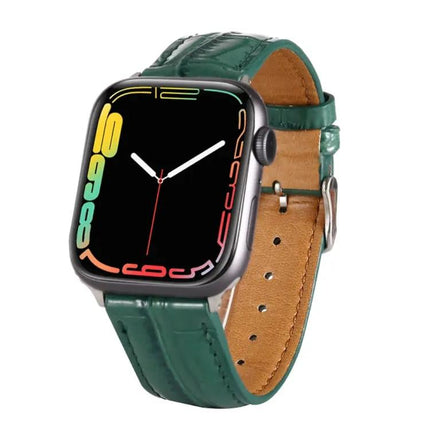 Crocodile Leather Wrist Strap For Apple Watch 42/44/45mm