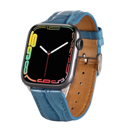 Crocodile Leather Wrist Strap For Apple Watch 42/44/45mm