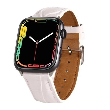 Crocodile Leather Wrist Strap For Apple Watch 42/44/45mm