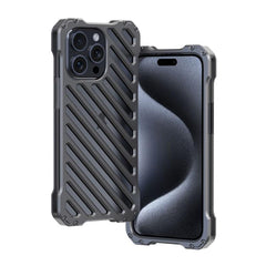 R-JUST Shockproof Aluminum Armor Case for iPhone 15