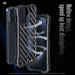 R-JUST Shockproof Aluminum Armor Case for iPhone 15